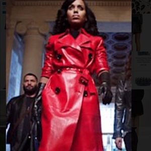 Costume National women’s Red Leather Jacket  40 ❤️